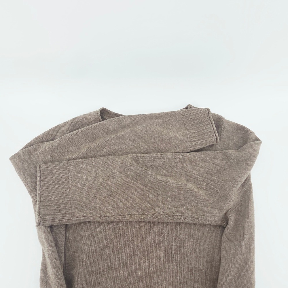 Jenni Kayne Wool Cashmere Blend Everyday Sweater Knit Oversized Taupe Brown XL - Picture 12 of 16